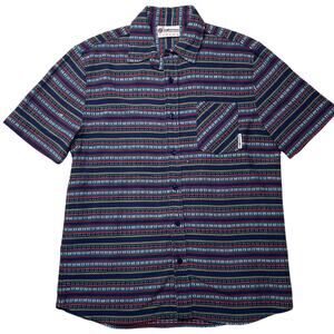 The Hundreds x Grateful Dead Striped Button Up Shirt Short Sleeve Large Men's